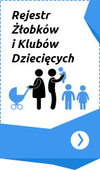 Baner "Rejestr Żłobków i Klubów Dziecięcych"